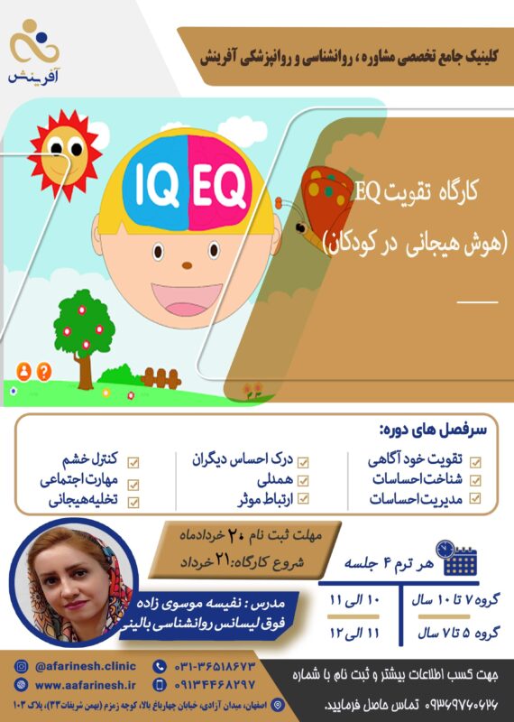 کارگاه تقویت EQ - هوش هیجانی در کودکان