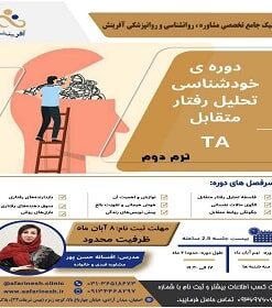 کارگاه آموزشی خودشناسی رفتار متقابل - TA - ترم دوم